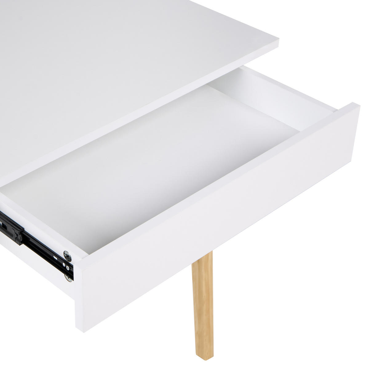 BIROU maro deschis/alb 120/60 cm Theslay - maro deschis, compozit lemnos (60/120/75cm) - Beliani