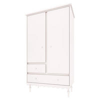 SKRIŇA 2 dvere Babushka Biela - biela, kompozitné drevo (104/183/50cm) - Petits-meubles
