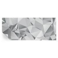 FOTOTAPETE 250x104 cm - Abstrakte Geometrie - Weiß, Textil (250/104cm) - Wallfluent