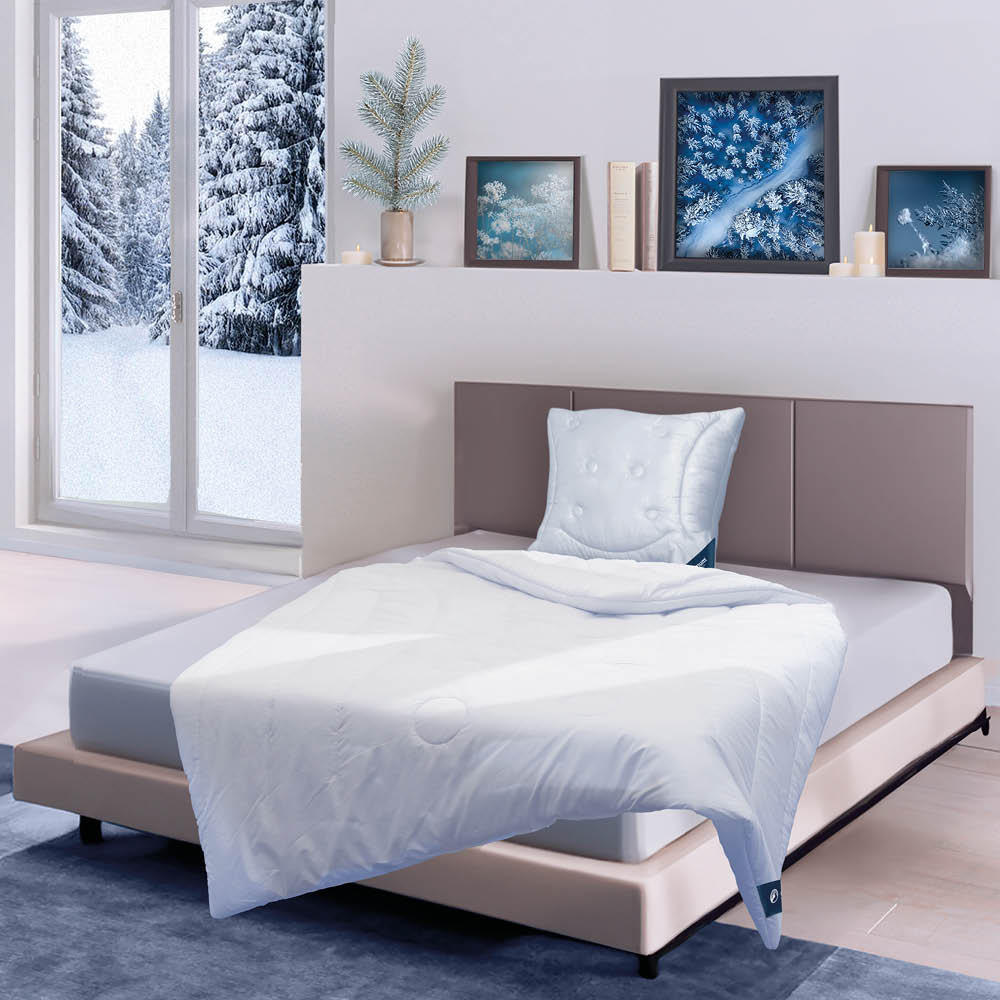 BETTDECKE, Kamelhaardecke 240x220 cm Warm, Winterdecke 100% Kamelflaumhaar - Weiß, Textil (240/220cm) - casimum