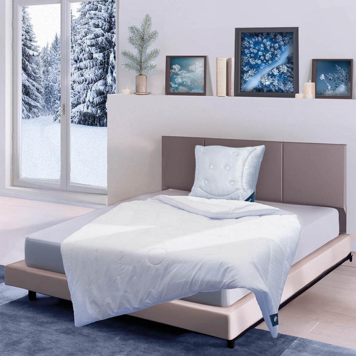 BETTDECKE, Kamelhaardecke 240x220 cm Warm, Winterdecke 100% Kamelflaumhaar - Weiß, Textil (240/220cm) - casimum