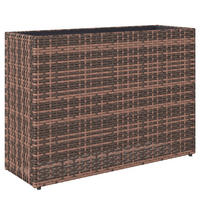 BLUMENKASTEN PE-Rattan Braun - Braun, Textil (28/58/81cm) - Outsunny