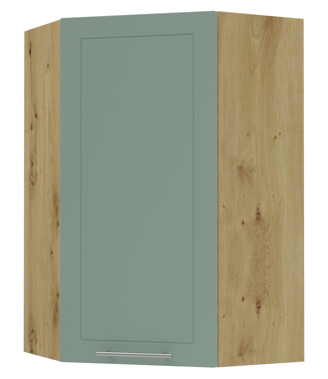 KÜCHENHÄNGESCHRANK Kvantum W4/10/60 Mint Matt / Eiche Artisan Matt 60 / 60 / 96cm - Eiche Artisan/Mintgrün, Holz/Holzwerkstoff (60/96/60cm) - Feldmann-Wohnen