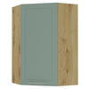 KÜCHENHÄNGESCHRANK Kvantum W4/10/60 Mint Matt / Eiche Artisan Matt 60 / 60 / 96cm - Eiche Artisan/Mintgrün, Holz/Holzwerkstoff (60/96/60cm) - Feldmann-Wohnen