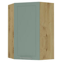 KÜCHENHÄNGESCHRANK Kvantum W4/10/60 Mint Matt / Eiche Artisan Matt 60 / 60 / 96cm - Eiche Artisan/Mintgrün, Holz/Holzwerkstoff (60/96/60cm) - Feldmann-Wohnen