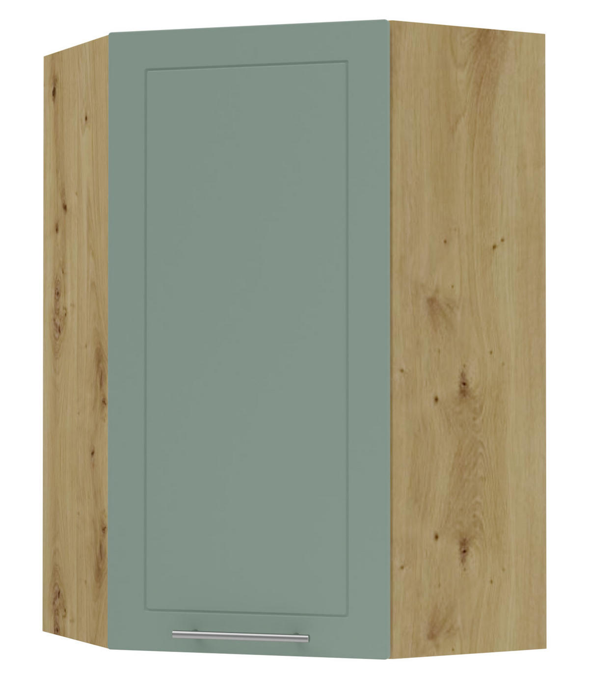 KÜCHENHÄNGESCHRANK Kvantum W4/10/60 Mint Matt / Eiche Artisan Matt 60 / 60 / 96cm - Eiche Artisan/Mintgrün, Holz/Holzwerkstoff (60/96/60cm) - Feldmann-Wohnen