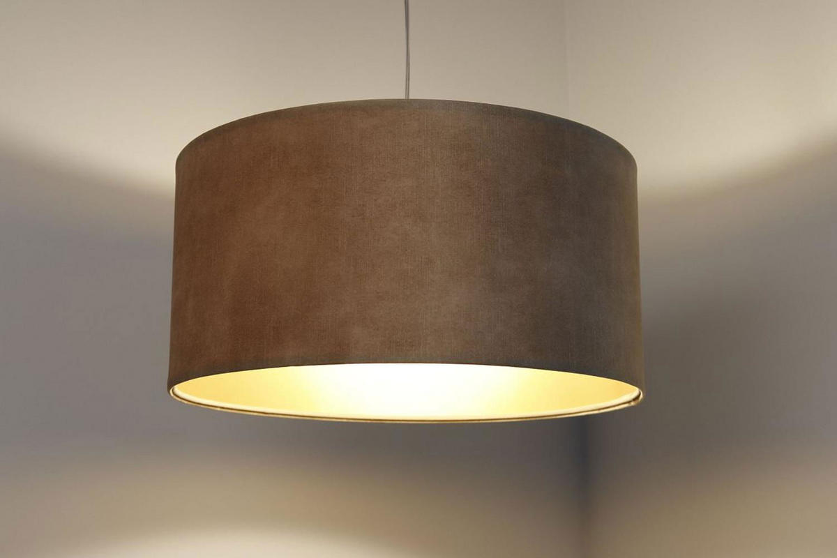 HÄNGELEUCHTE Gold 40/20 cm - Beige/Goldfarben, Kunststoff (40/0.4/20cm) - ONZENO