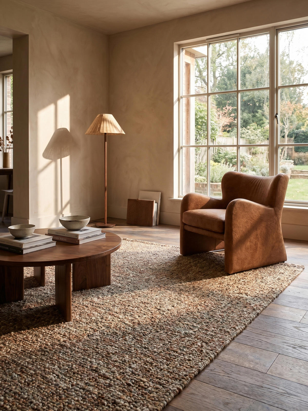 WOLLTEPPICH OTLEY, einfarbig, Terrakotta, 120 x 170 cm - Orange, Textil (170/120cm) - KADIMA DESIGN