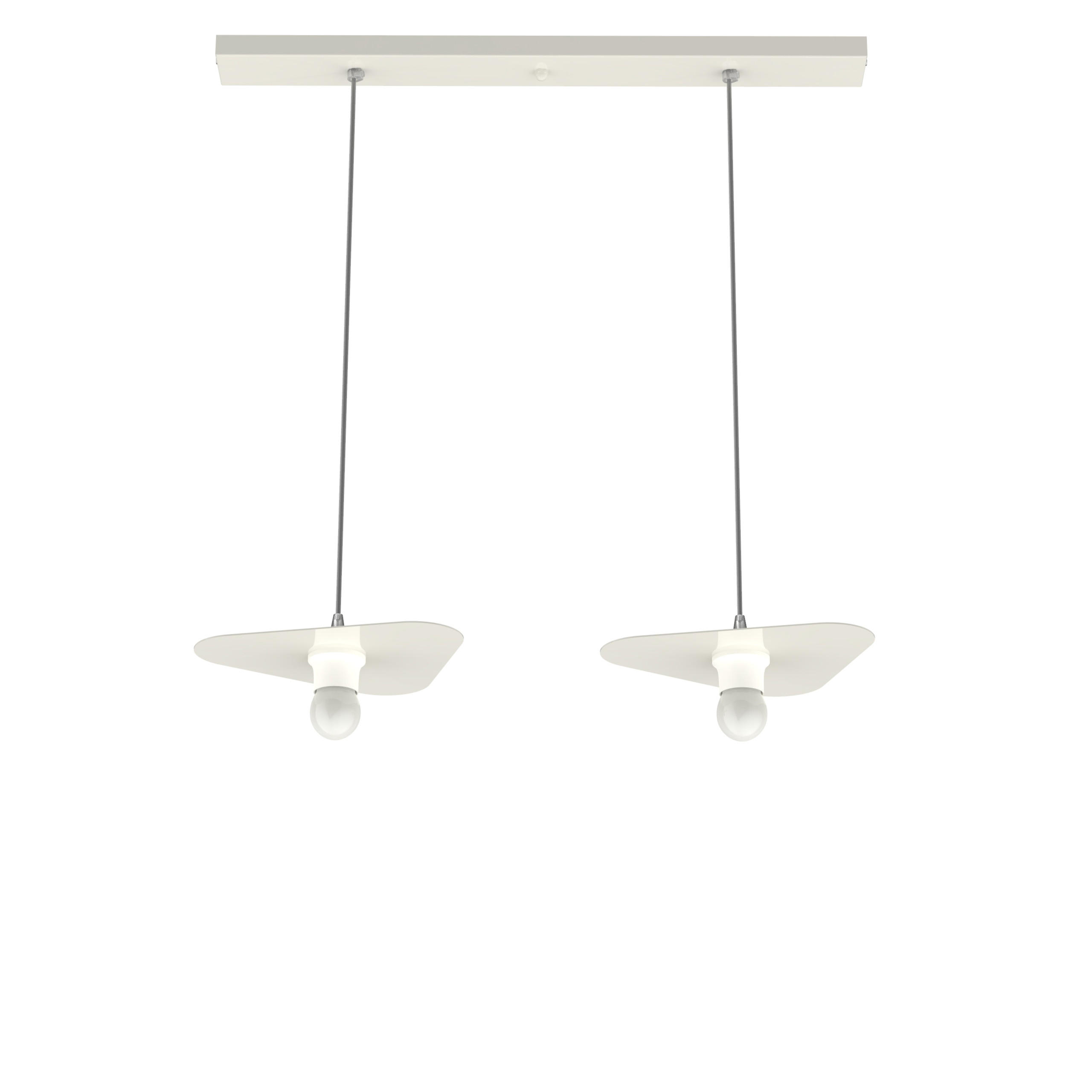 HÄNGELEUCHTE - Weiß Hochglanz, Metall (25/30/7cm) - Lumicom