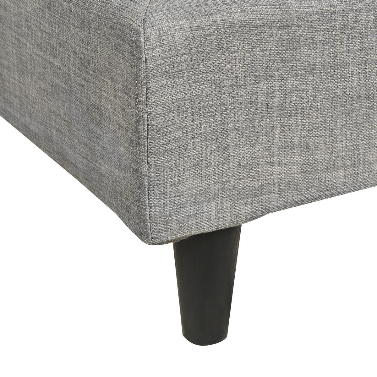 POLSTERBETT 90/200cm Hellgrau Fitou - Hellgrau, Textil (90/200cm) - Beliani