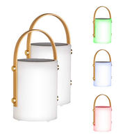 LED SOLAR TISCHLEUCHTE Weiß Außen - Weiß, Kunststoff (11.5/11.5/24cm)