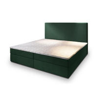 POSTEL BOXSPRING GIARRO 160x200 cm, s matrací a úložným prostorem, tmavě zelená - tmavě zelená, kompozitní dřevo/textil (160/200cm) - MASSENO