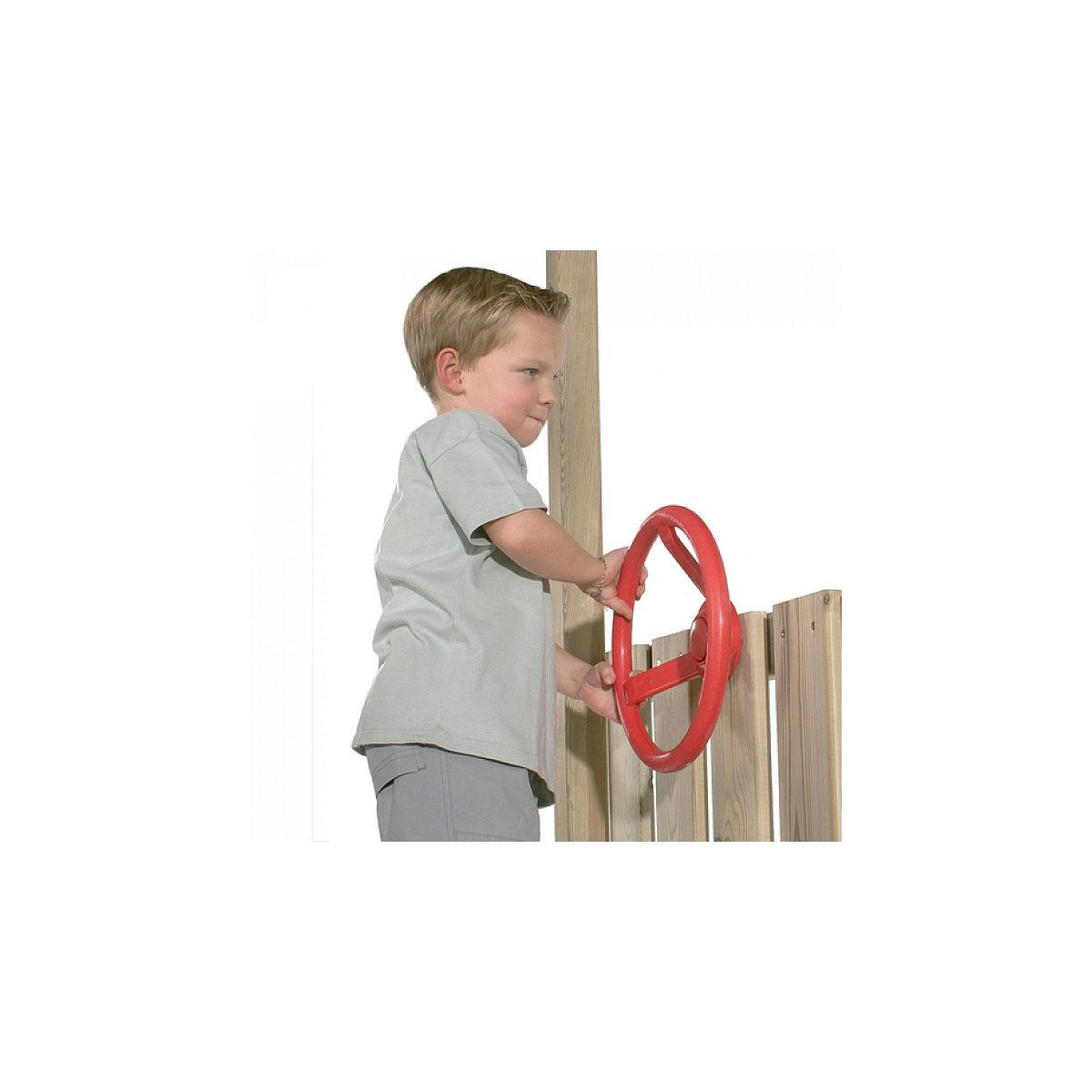 SPIELHAUS Red Lenkrad für Spielhäuser - Rot, Kunststoff (30/30/30cm) - Axi House