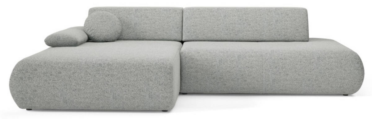 ECKSOFA Grau PENTI Ausziehbar Mit Bettkasten Links - Grau, Textil (286/173.5cm) - Sepro Meble