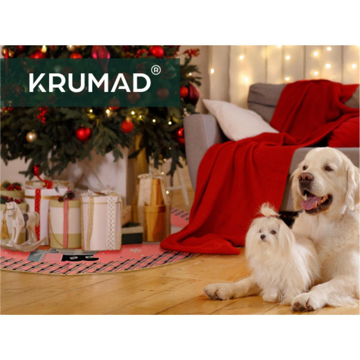 CHRISTBAUMDECKE Weihnachtsbaumdecke 80cm - Orange, Textil (80/1/80cm) - KRUMAD