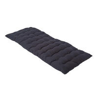 BANKAUFLAGE 2-Sitzer schwarz 108/42/5 cm - Schwarz, Textil (108/42/5cm) - Homescapes