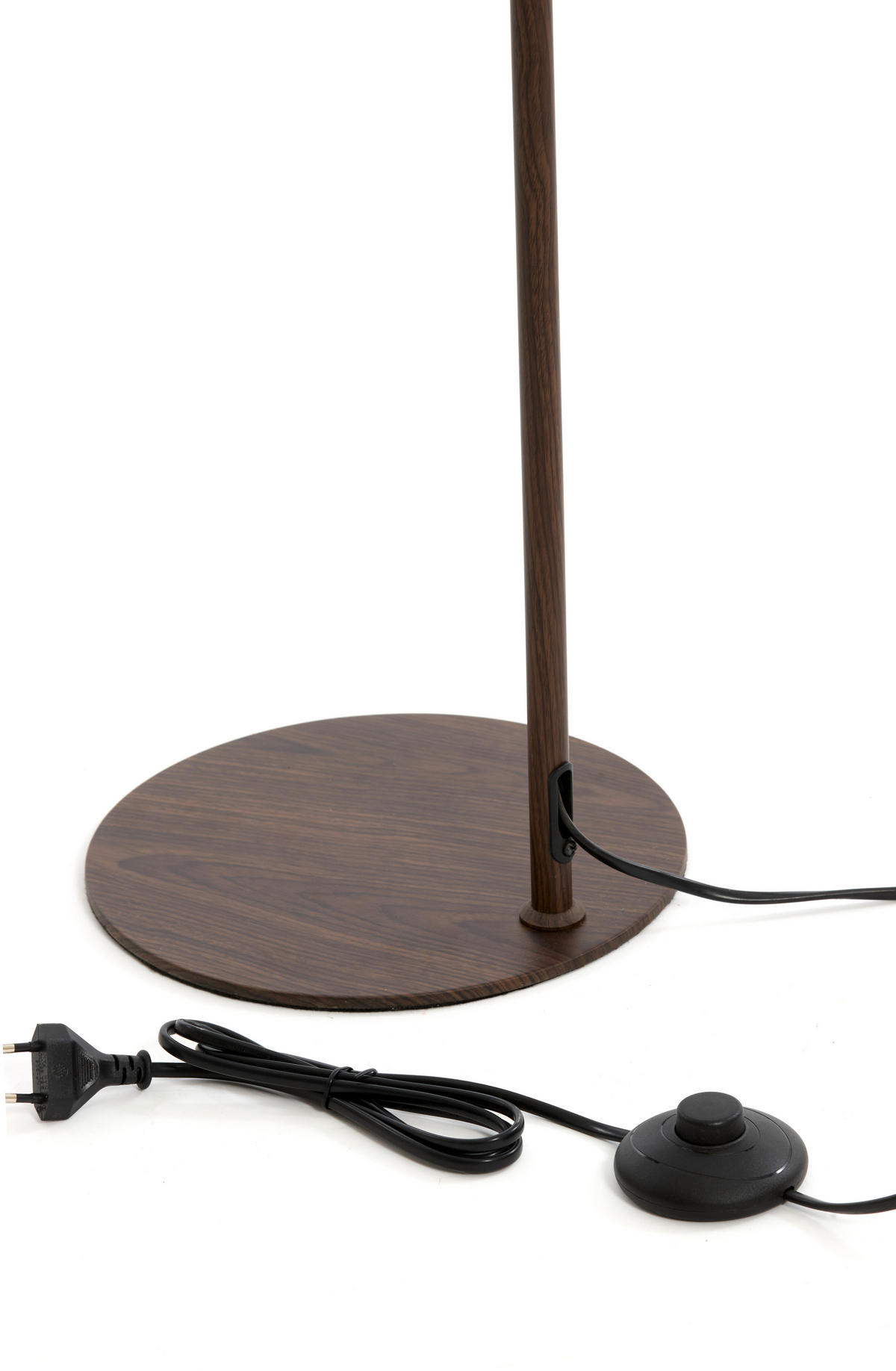 STEHLEUCHTE Salomo Braun Ø32,5/147 cm - Dunkelbraun, Metall (32.5/23/147cm) - Light & Living