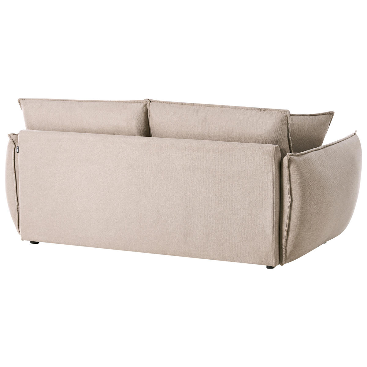 POHOVKA 3-místná Látka Taupe Kunes - šedohnědá, textil (190/82/92cm) - Beliani