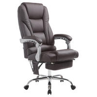BÜROSTUHL Pacira-N, Kunstleder mit Massagefunktion Braun - Braun, Textil/Metall (68/127/64cm) - TPFLiving