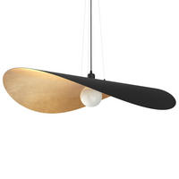 HÄNGELEUCHTE Piuma D90 - Goldfarben, Metall (90/90/120cm) - Lumicom