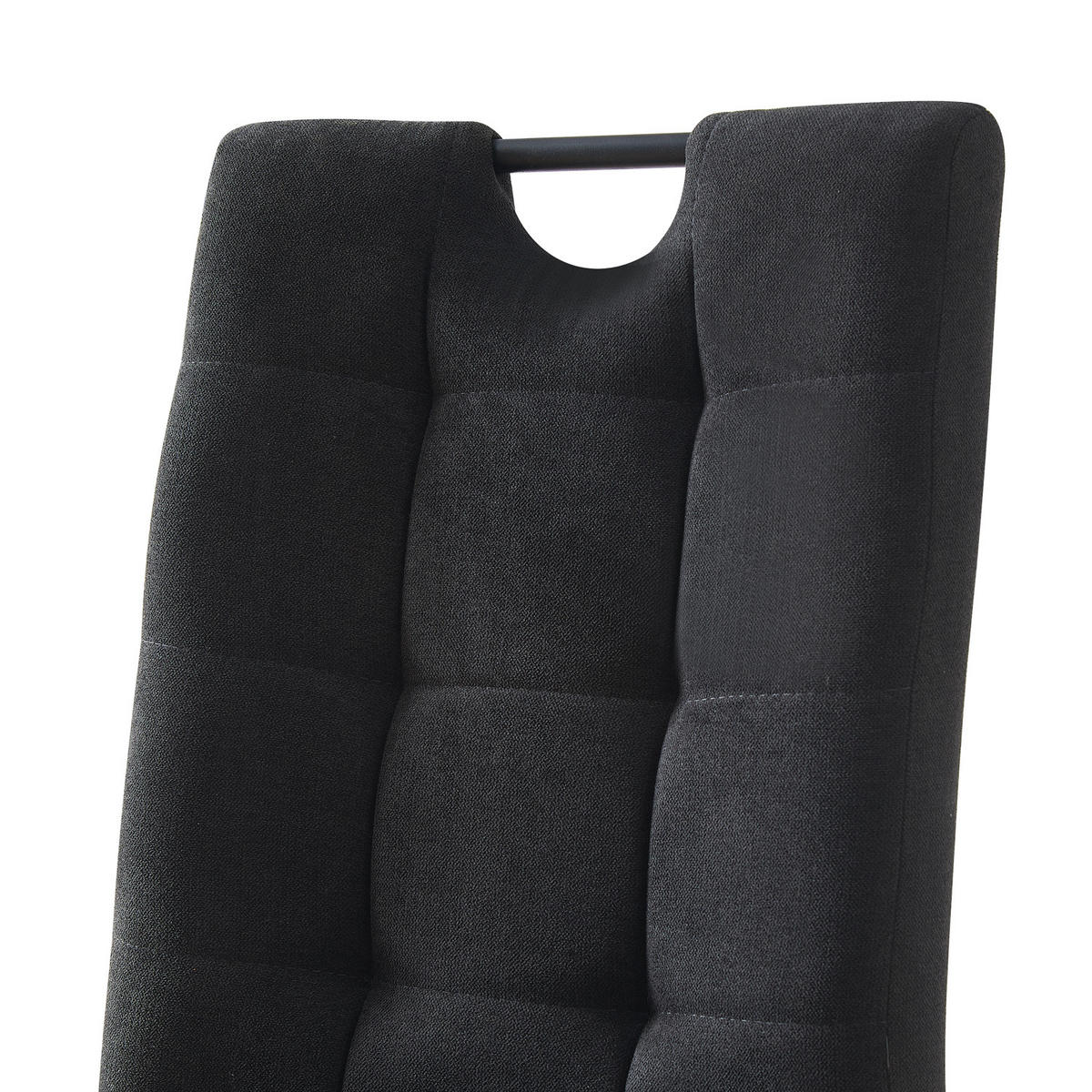SCHWINGSTUHL SOFIA Anthrazit 2 Stück - Anthrazit, Textil/Metall (48/97/60cm) - B&D Home