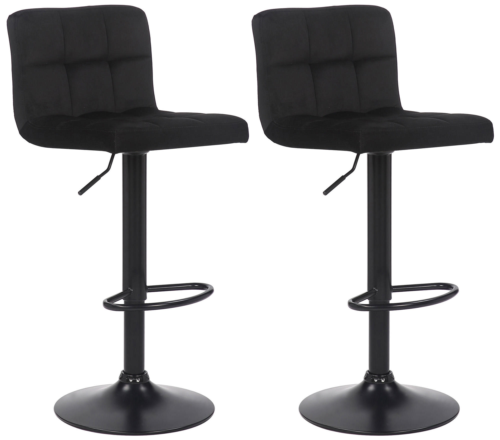 Deluke Barhocker Schwarz 40x85x40 cm