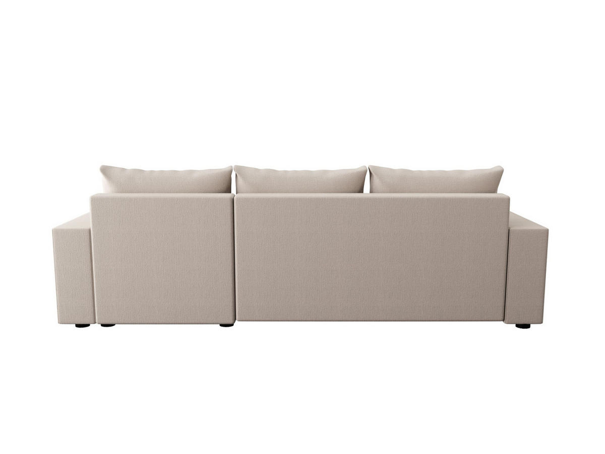 ECKSOFA HEWLET L BIS Cosmic 10 Rechts mit Schlaffunktion - Beige, Textil (240/140cm) - Bedante