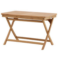 GARTENTISCH - Beige - Holz teilmassiv - 70 x 75 x 120 cm - Beige, Holz (120/70/75cm) - home24