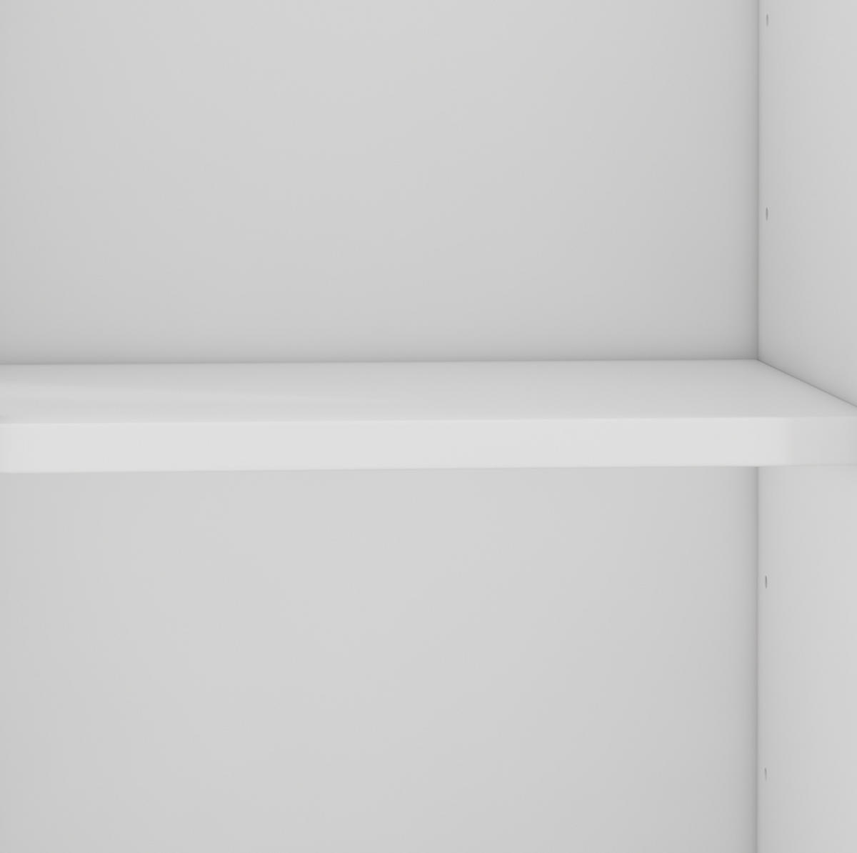 SCHUHSCHRANK 90/121/25 cm Weiß aus Holzwerkstoff und Metall mit 3 Klappen - Weiß, Holzwerkstoff (90/121/25cm) - OKMYHOME
