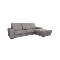 ECKSOFA Nevio In Scala - Graubraun, Holzwerkstoff/Textil (312/202cm) - Fun Möbel
