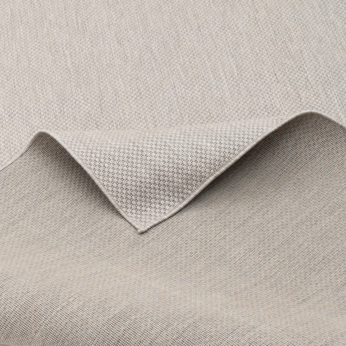 IN & OUTDOOR TEPPICH FLACHGEWEBE VALENCIA MIX - Silberfarben, Textil (140/200cm) - Pergamon
