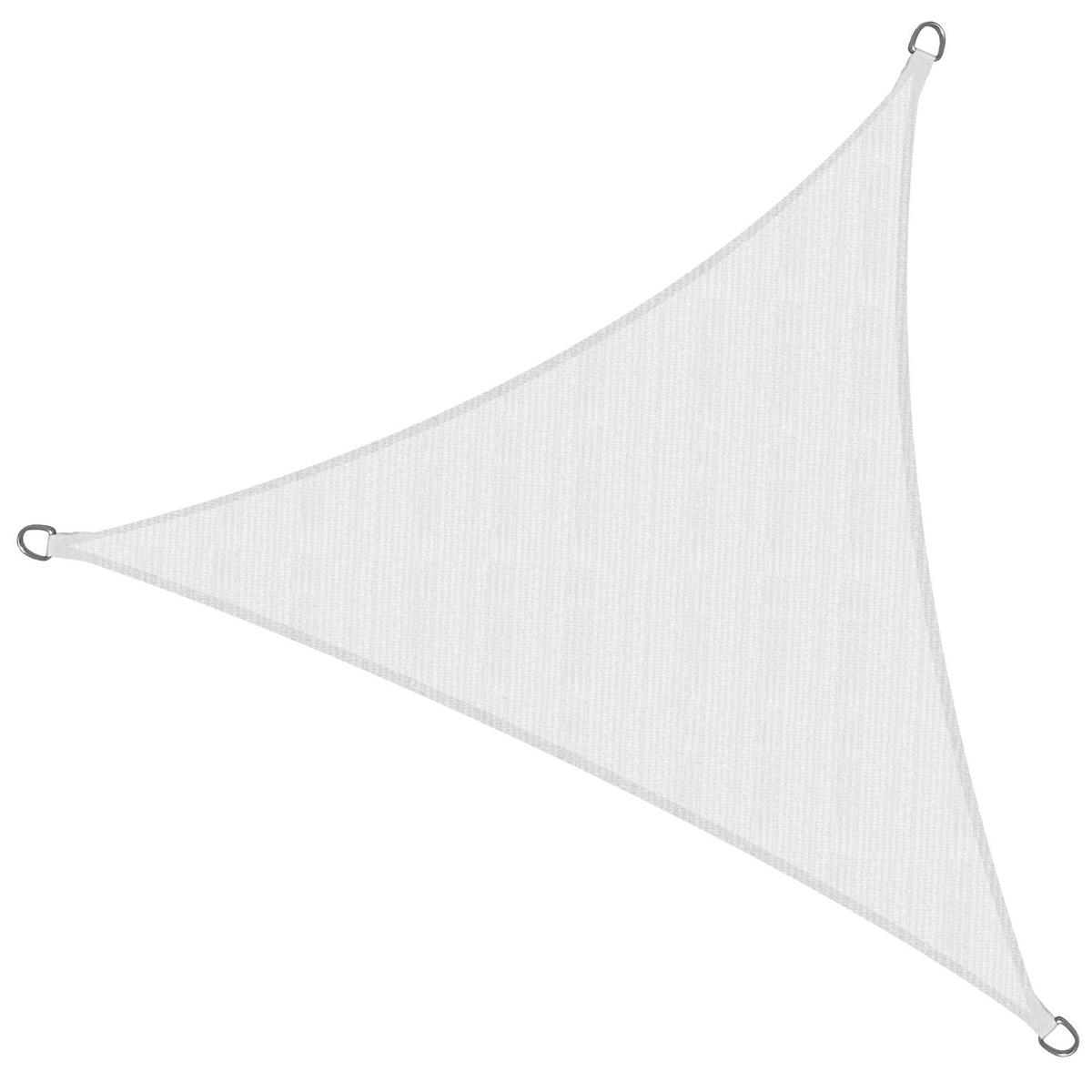 SONNENSEGEL SolVision HS9 300/300/300 cm dreieckig Weiß HDPE - Weiß, Kunststoff (300/300cm) - Sol Royal