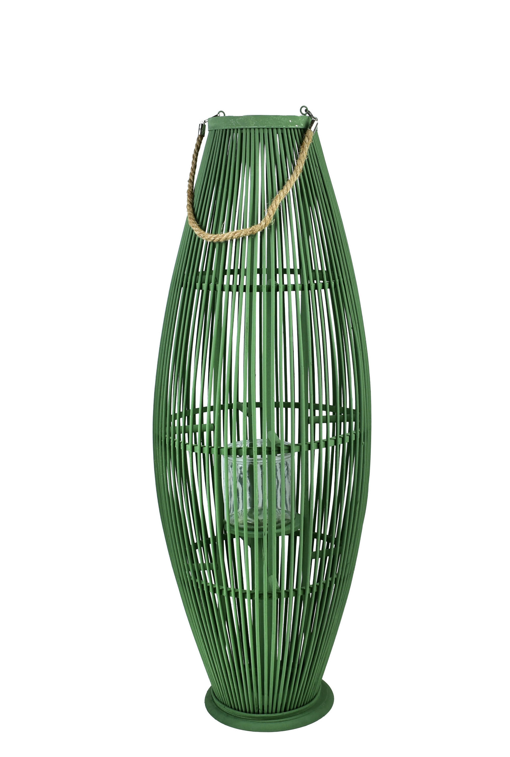 LUCERNA Lucie zelená 35/35/120 cm prútená - zelená, drevo (37/102/37cm) - Mondex