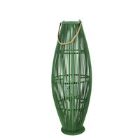 LUCERNA Lucie zelená 35/35/120 cm prútená - zelená, drevo (37/102/37cm) - Mondex