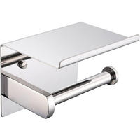 TOILETTENPAPIERHALTER - Silberfarben, Metall (10/10/14cm) - BELZ
