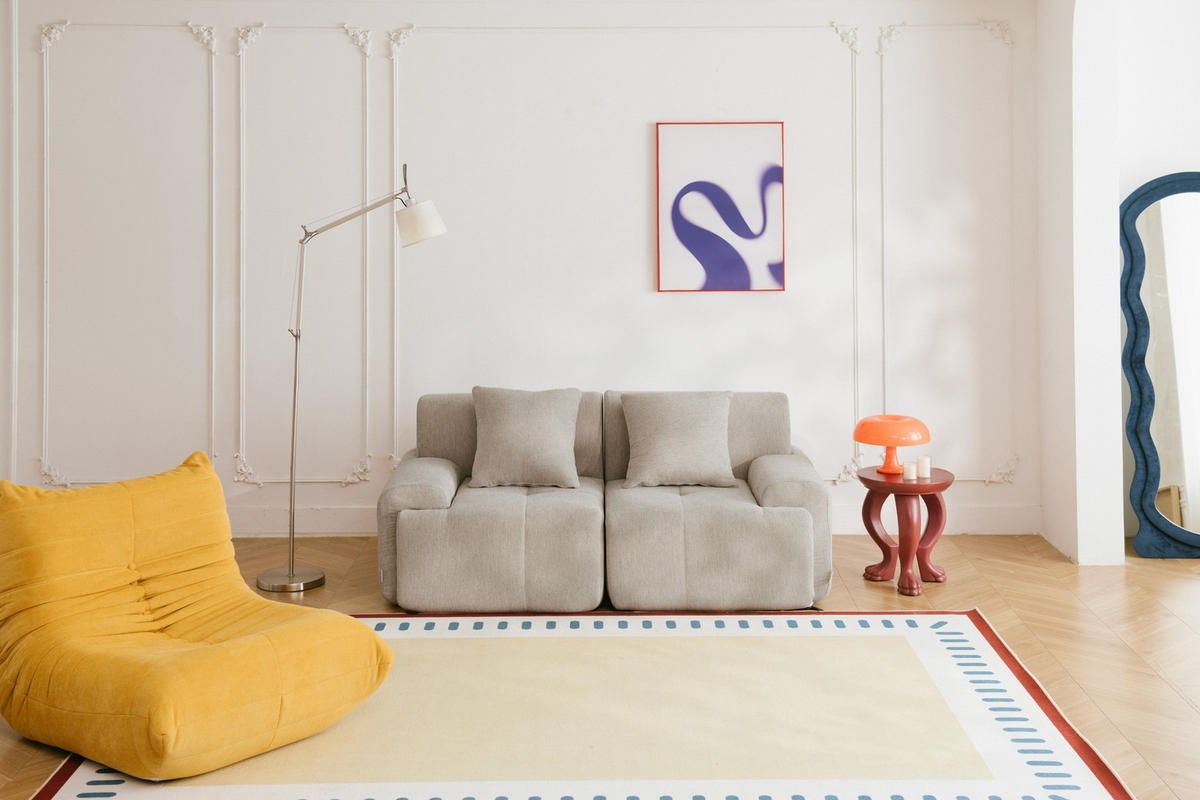 2-SITZER-SOFA Chenille Sandbeige - Sandfarben, Textil (180/73/95cm) - MILYsofa