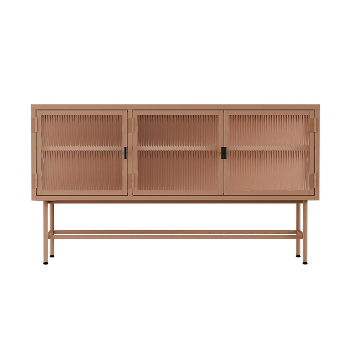 SIDEBOARD, Braun - Braun, Metall (40/66/120cm) - Oviala