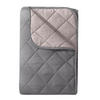 SOMMERBETT Camping grau 200/200 cm Steppbett im Wende-Design Duo-Color - Grau, Textil (200/200cm) - wometo