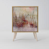 SIDEBOARD VEILED SUMMIT, Eichefarben, 57,5x42x77,5 cm, Schräge Buchenholzfüße - Eichefarben/Buchefarben, Holzwerkstoff/Buchenholz (57.5/77.5/42cm) - SpaceRebels