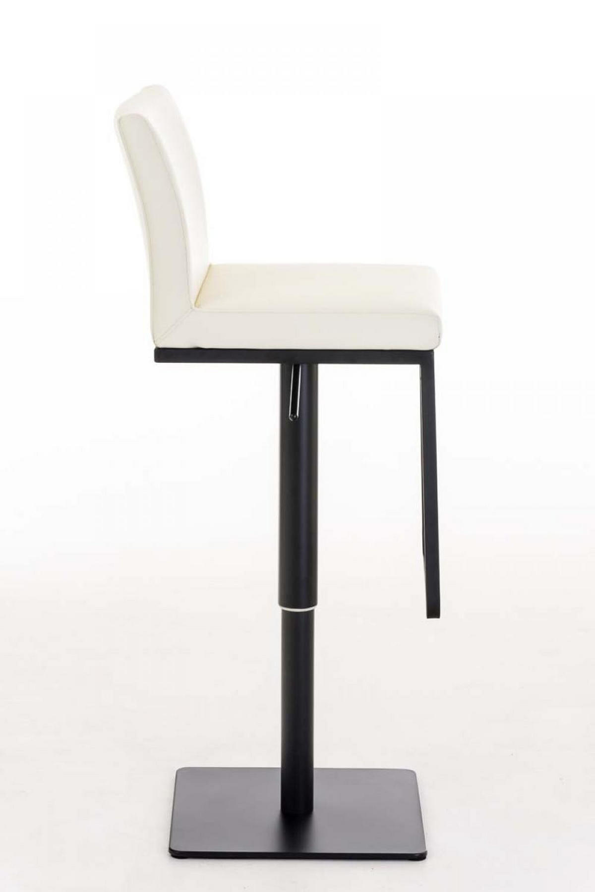 BARHOCKER 2er Set Lederlook Creme - Creme/Schwarz, Textil/Metall (42/86/44cm) - CLP