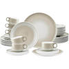 KOMBISERVICE Sento Home Aura cream 30er Set - Creme, Keramik (1/1/1cm) - Seltmann Weiden
