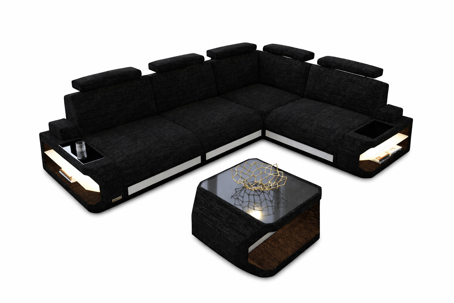 XXXLutz Ecksofa Dunkelgrau 272x272 cm