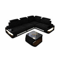 ECKSOFA Siena Dunkelgrau Weiß Strukturstoff - Dunkelgrau, Kunststoff (272/272cm)
