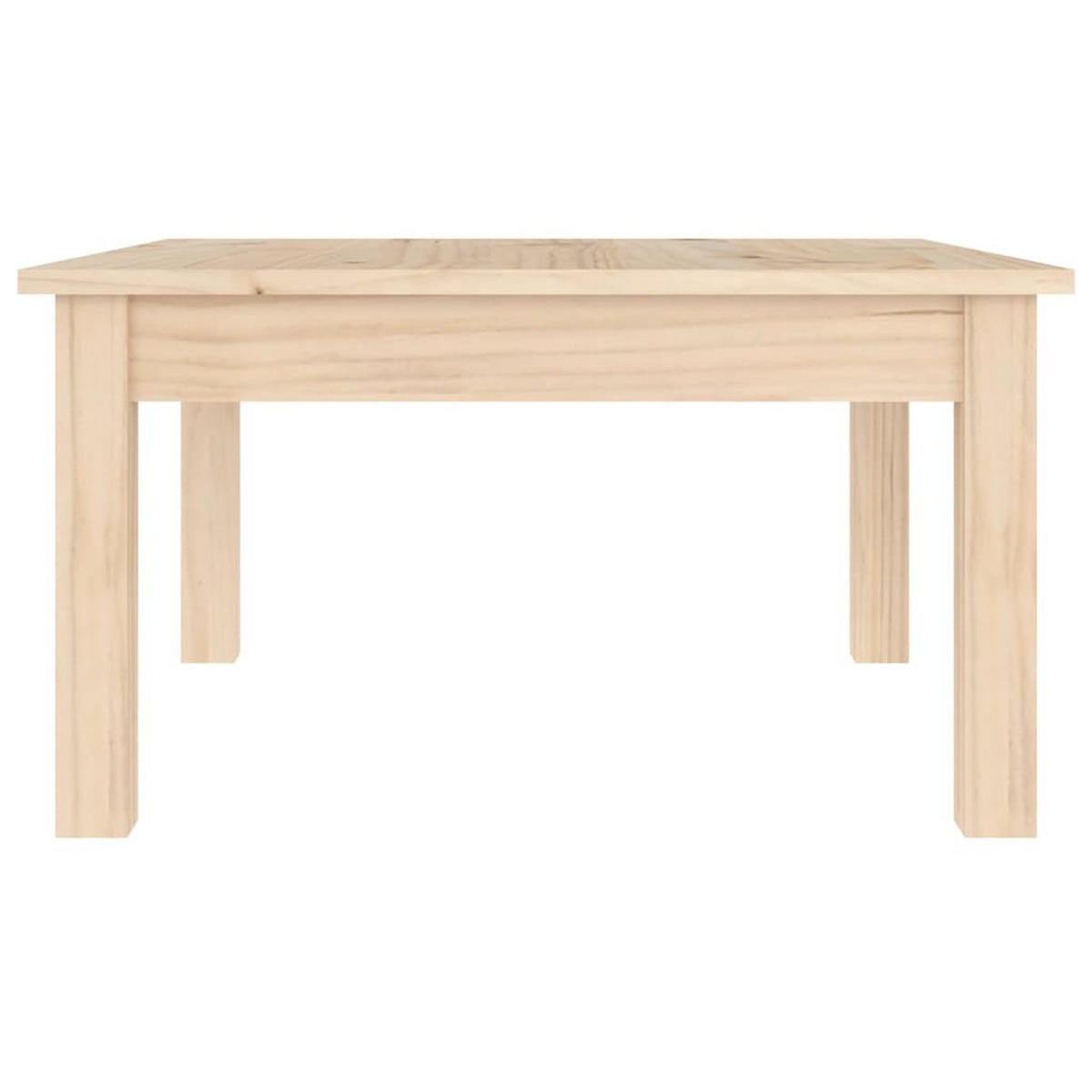 COUCHTISCH 55x55x30 cm Massivholz Kiefer - Hellbraun, Holz (55/55/30cm) - furnicato