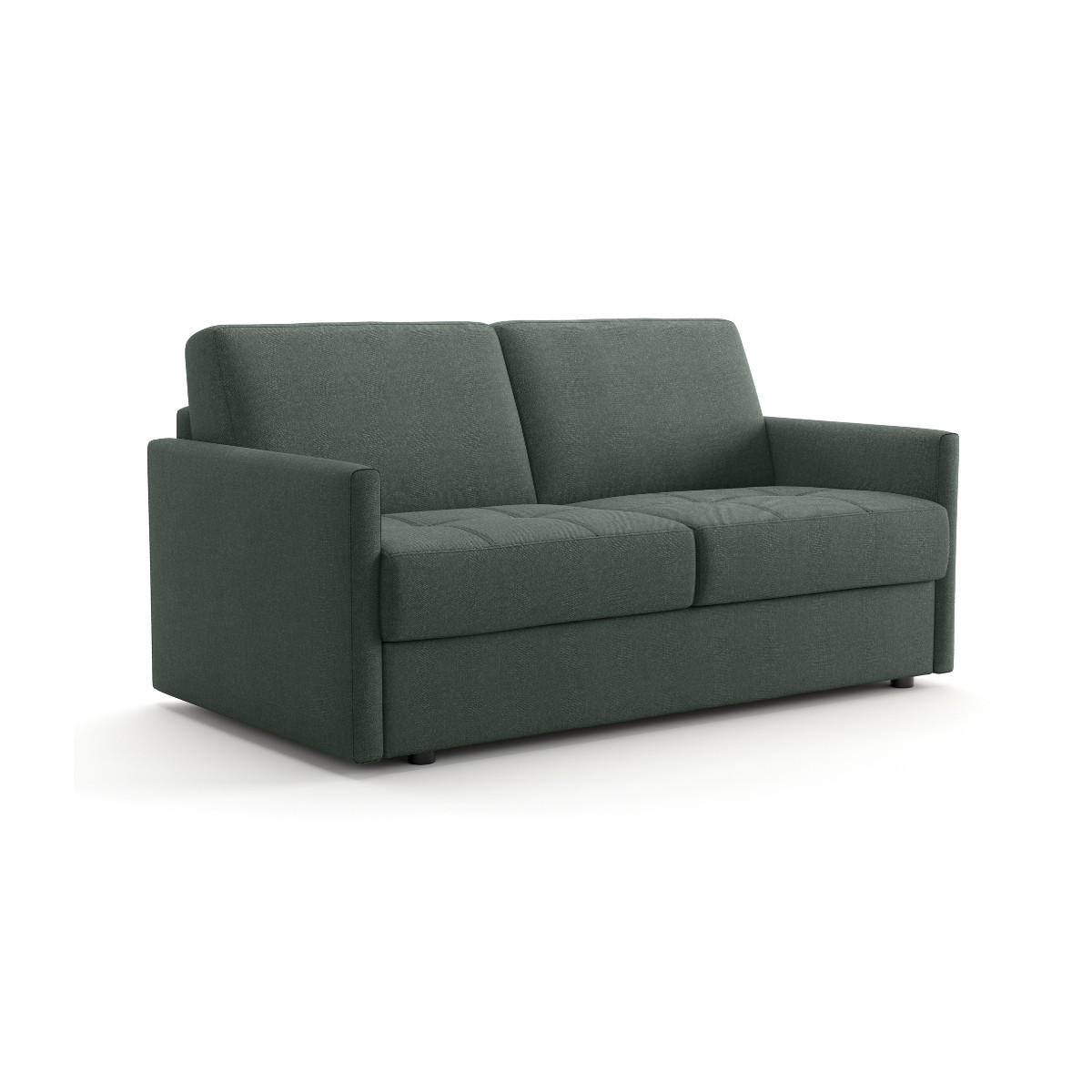 SCHLAFSOFA 3-sitzer mit express-Öffnung in stoff cosenza 87/175/100 cm - Grün, Holz (100/87/175cm) - Calicosy