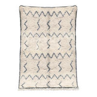 BERBERTEPPICH marokkanisch schwarz weiß Medina beige - Beige, Naturmaterialien (250/350cm) - AFK Living