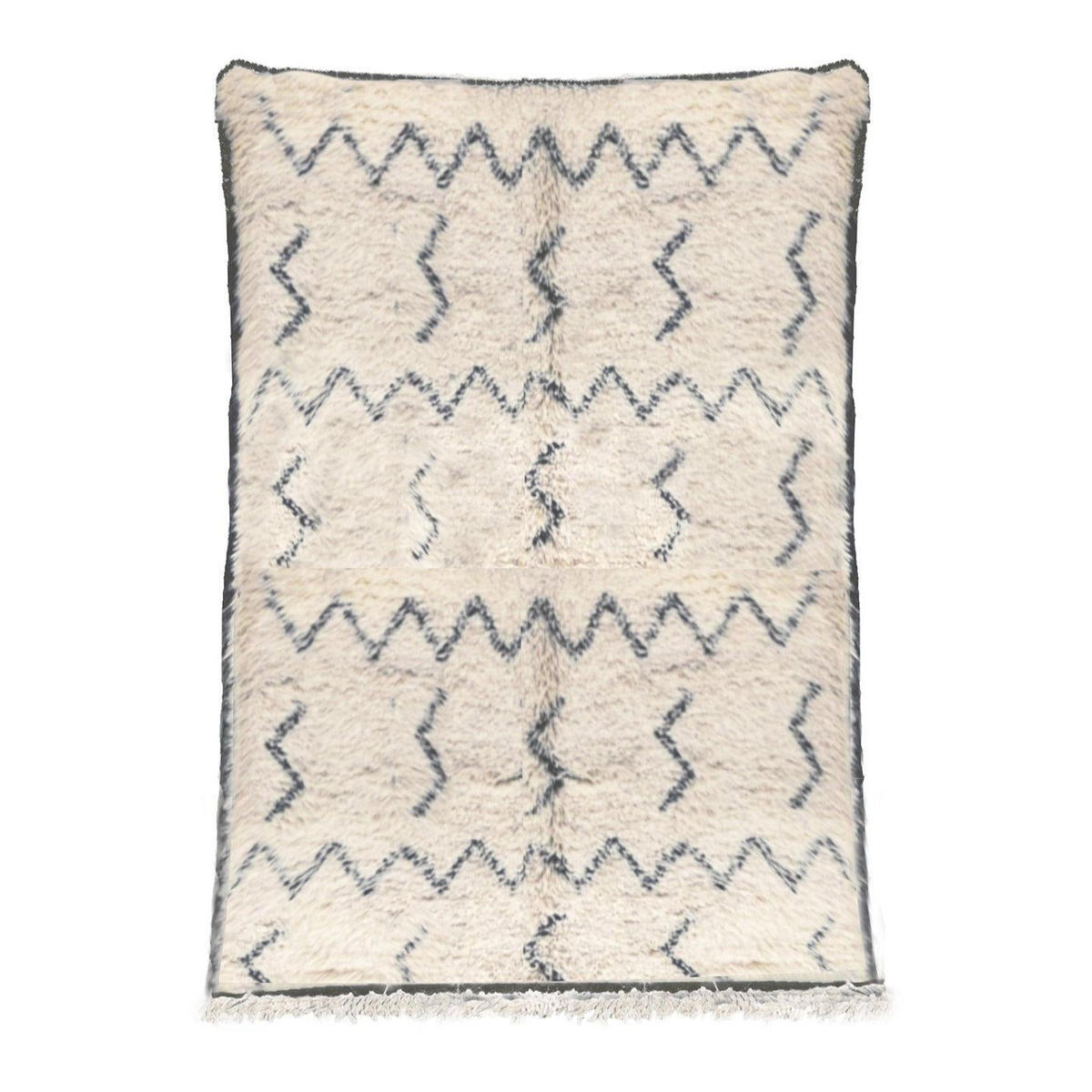 BERBERTEPPICH marokkanisch schwarz weiß Medina beige - Beige, Naturmaterialien (250/350cm) - AFK Living