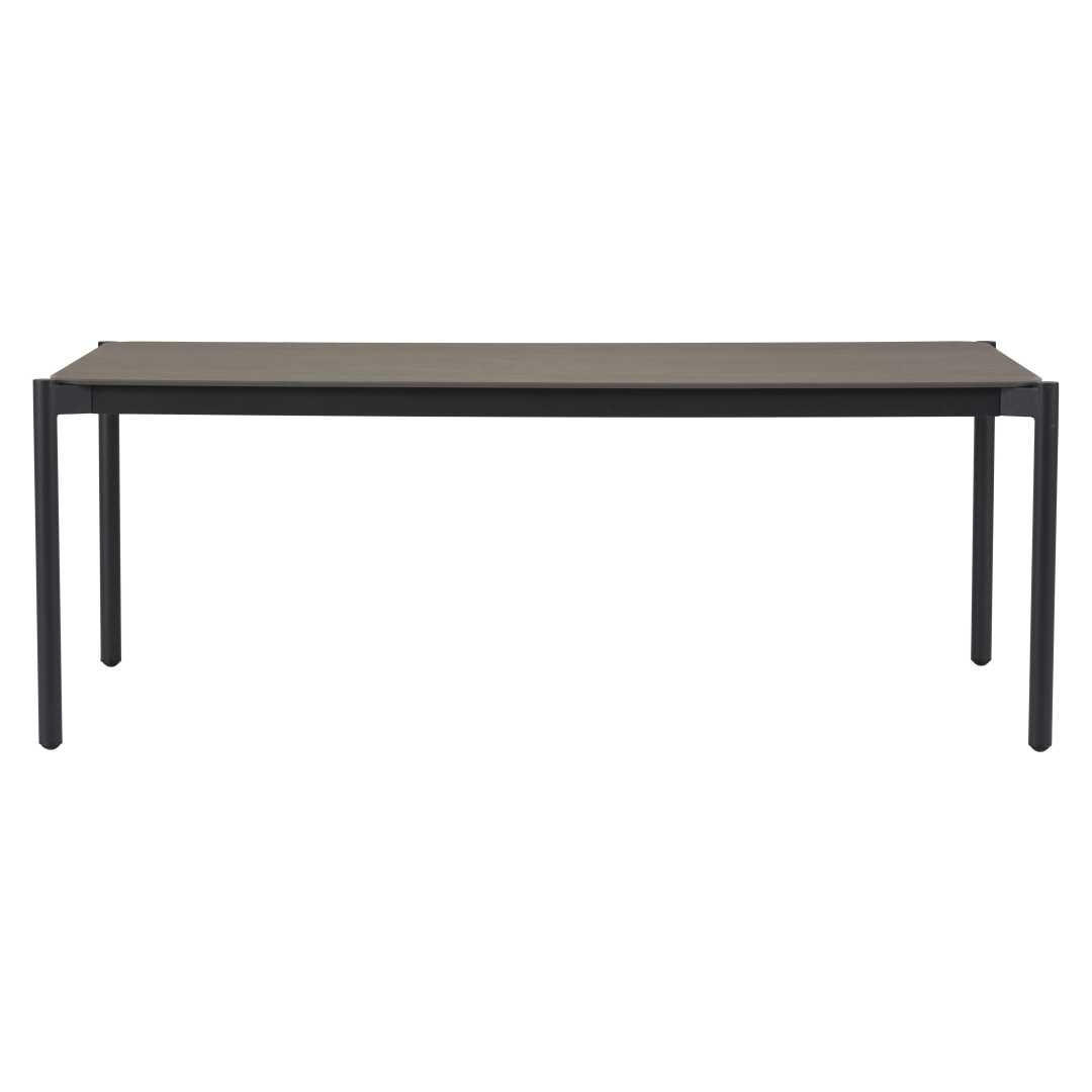 GARTENTISCH, Bo, Schwarz, Metall, 205 x 104 x 75 cm - Schwarz, Metall (104/205/75cm) - ebuy24