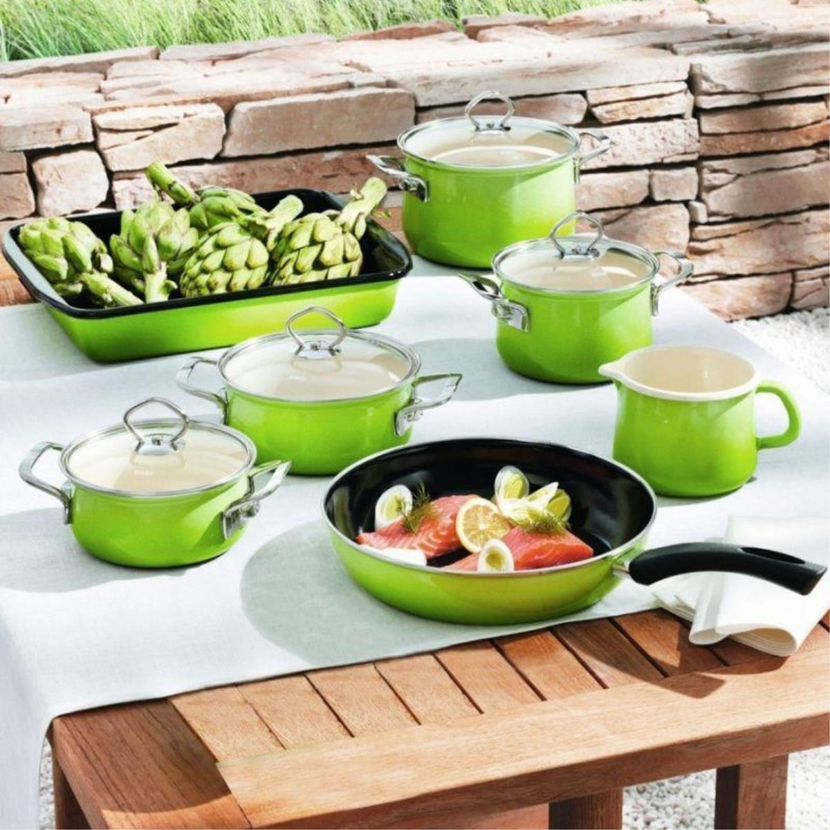 FLEISCHTOPF Nouvelle - Grün, Metall (16cm) - Riess