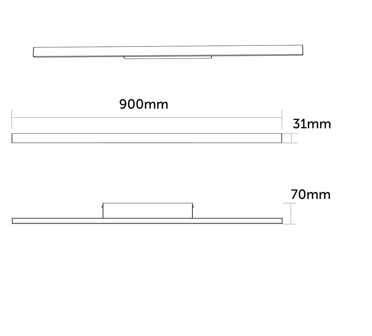 LED-WANDLEUCHTE Rift L - Grün, Metall (90/3.1/7cm) - Lumicom